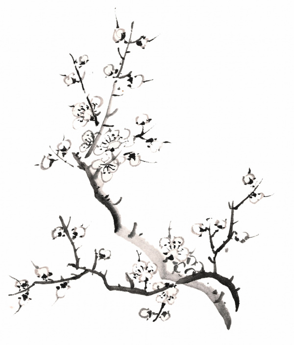 水墨梅