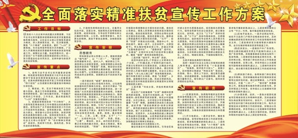 精準扶貧宣傳欄