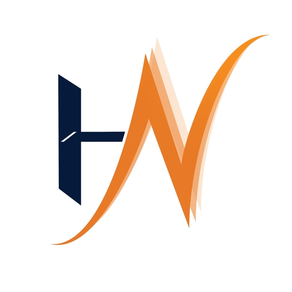 公司logo字母HN简约图片