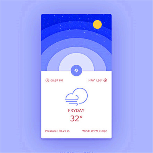 天氣界面設計