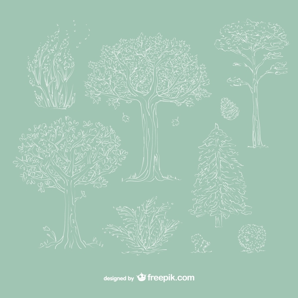 手繪樹木