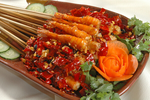 河虾烤串
