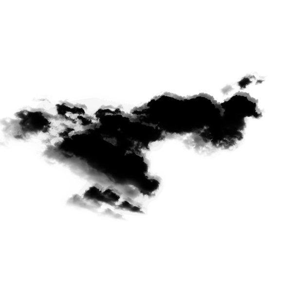 簡約寫實中國風(fēng)黑色水墨云效果素材