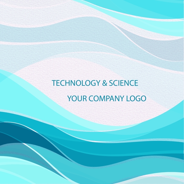 科技波浪背景logo