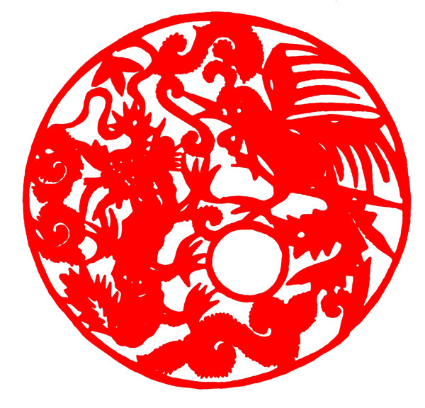 圓形窗花剪紙民間美術(shù)0052