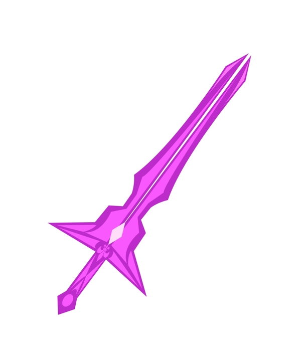 武器紫色仙剑插画