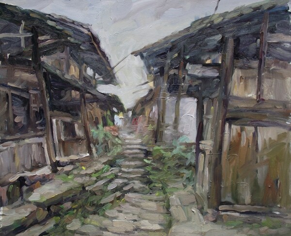 風(fēng)景油畫寫生圖片