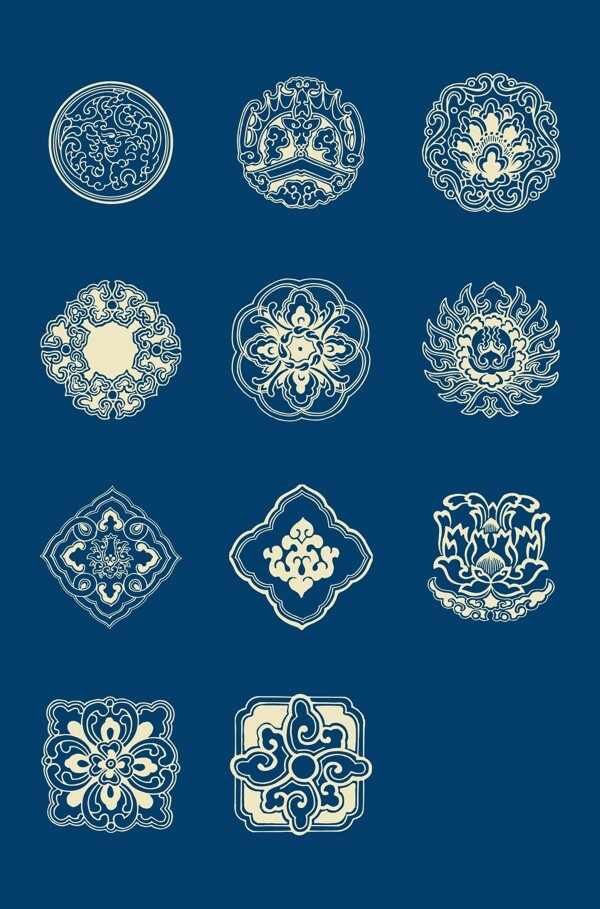 中國風(fēng)花紋