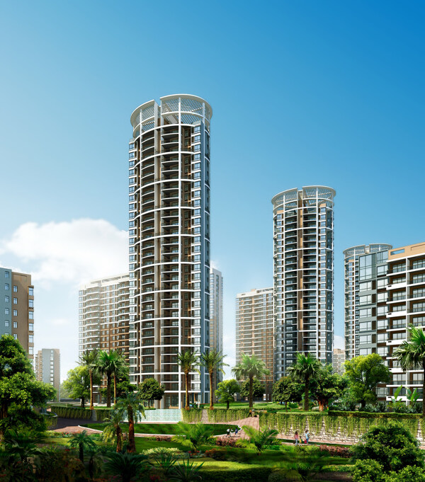 小區(qū)景觀建筑設(shè)計(jì)圖片