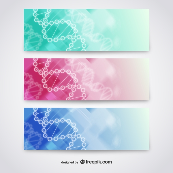彩色DNA分子banner