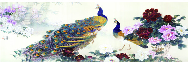 美麗鳳凰創(chuàng)意室內(nèi)裝飾畫