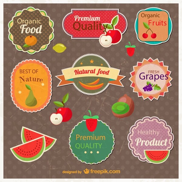 水果标签设计图片
