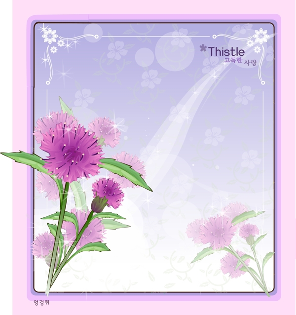 矢量鮮花背景圖片