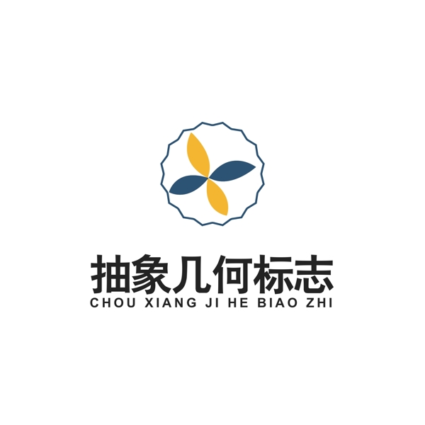 抽象幾何圖案logo