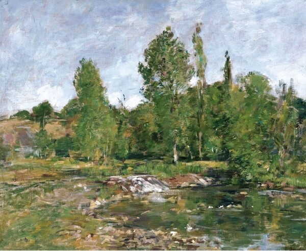 EugeneBoudinThePoolSaintCenery189092.jpeg畫家風(fēng)景畫靜物油畫建筑油畫裝飾畫