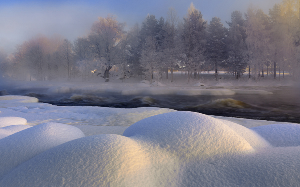 唯美的雪景