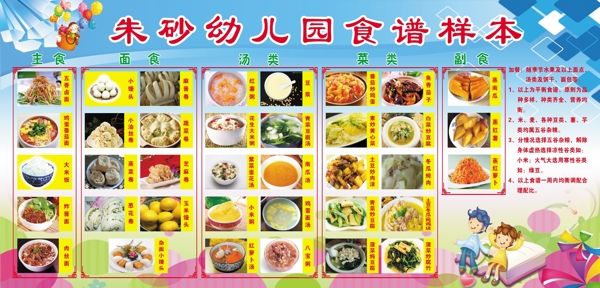 幼兒園食譜