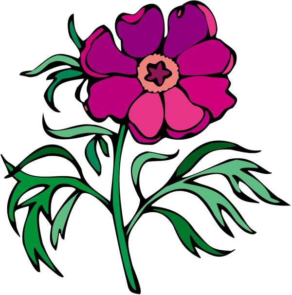 花朵花草鮮花矢量EPS格式1702