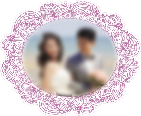 婚禮頭像板圖片