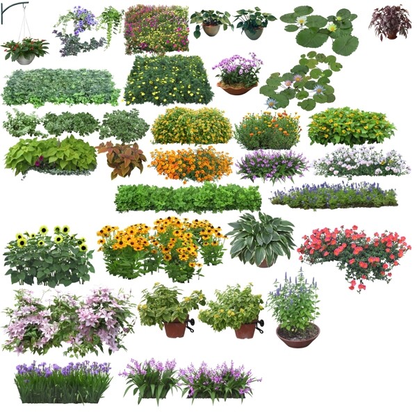 各類花草素材