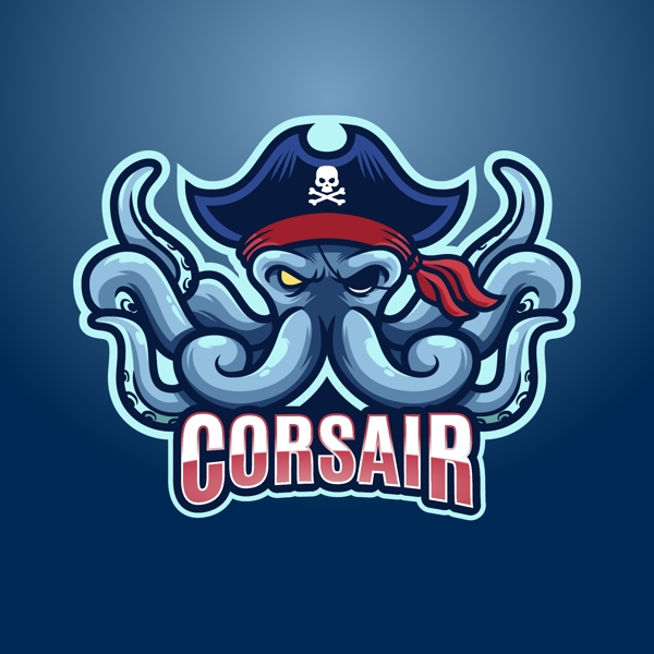创意卡通章鱼logo图片