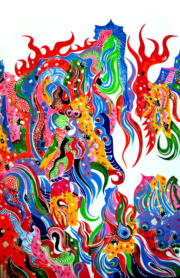 圖騰油畫(huà)圖片