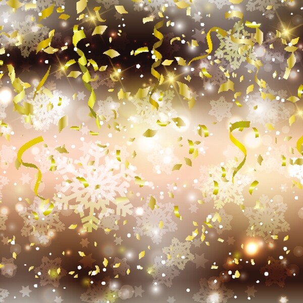 與confettis圣誕背景