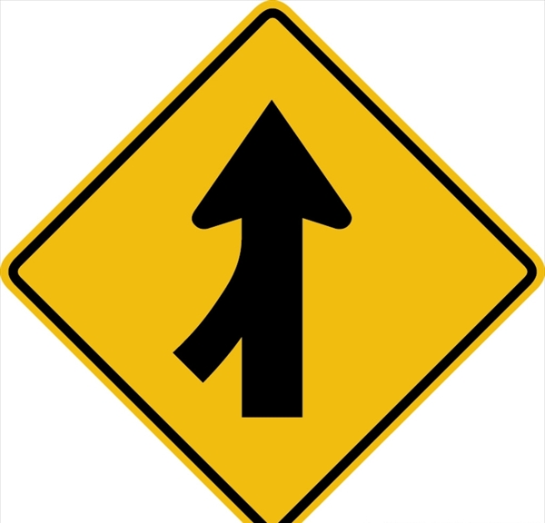 外国交通图标右侧并道图标标