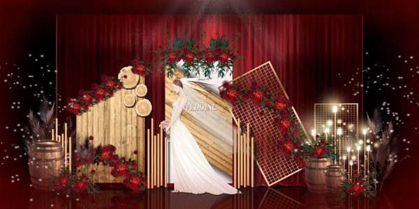 森系婚礼效果图图片