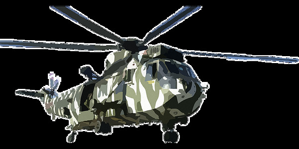 大型军用直升机免抠png透明图层素材