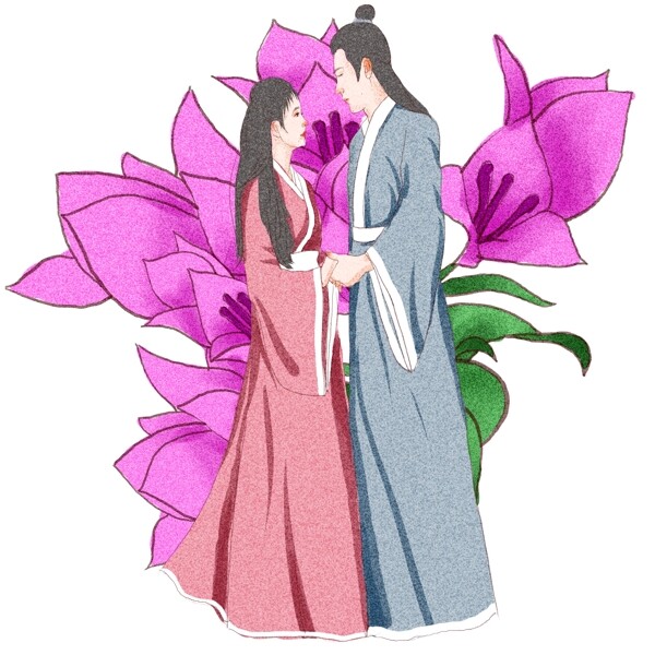 七夕牛郎織女原創(chuàng)商用元素