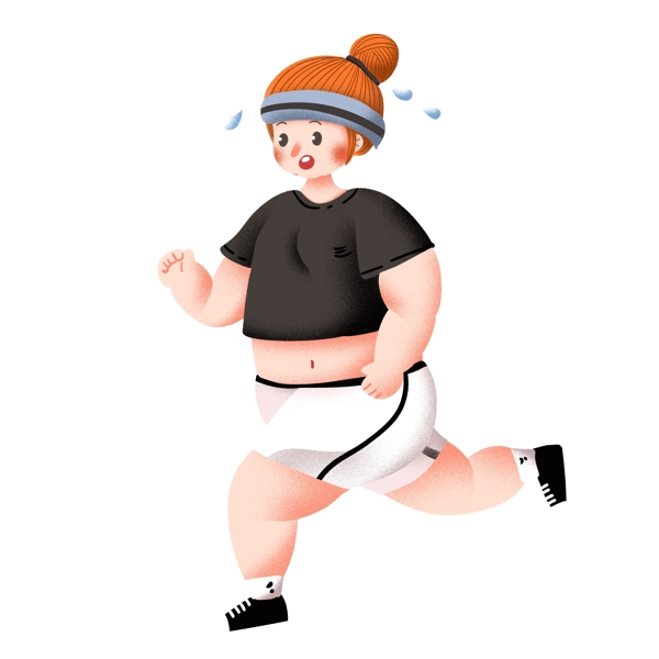 人物男孩健身跑步