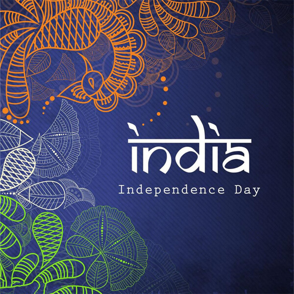印度独立日海报背景图片