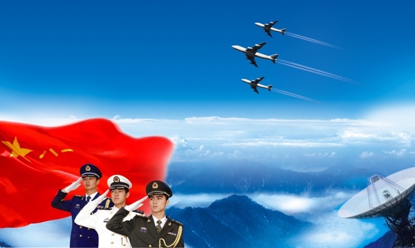 云氣蓬勃軍人飛機(jī)雷達(dá)天空?qǐng)D片