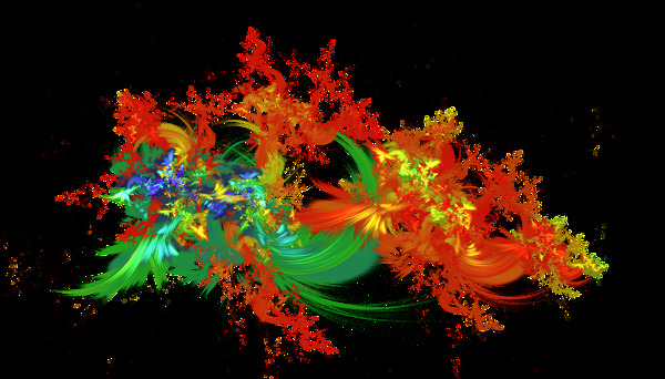 彩色抽象火焰效果图形免抠png透明素材