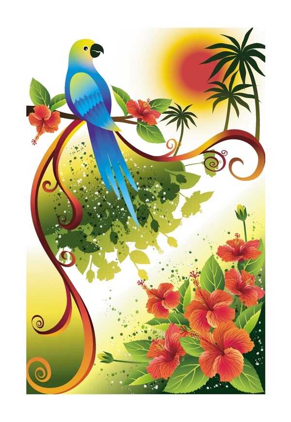 歐美花紋4929矢量EPS