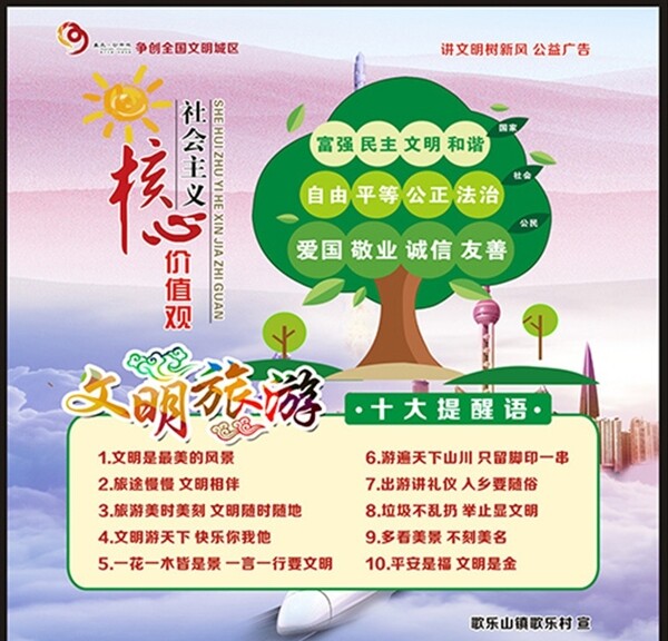 核心價(jià)值觀海報(bào)