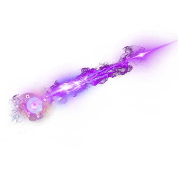 紫色武器光效燈光光影元素圖案透明素材