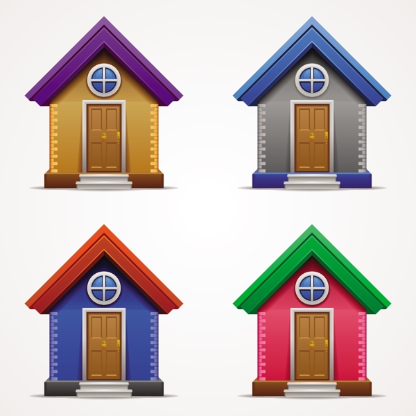 豪宅別墅房屋建筑模型圖片