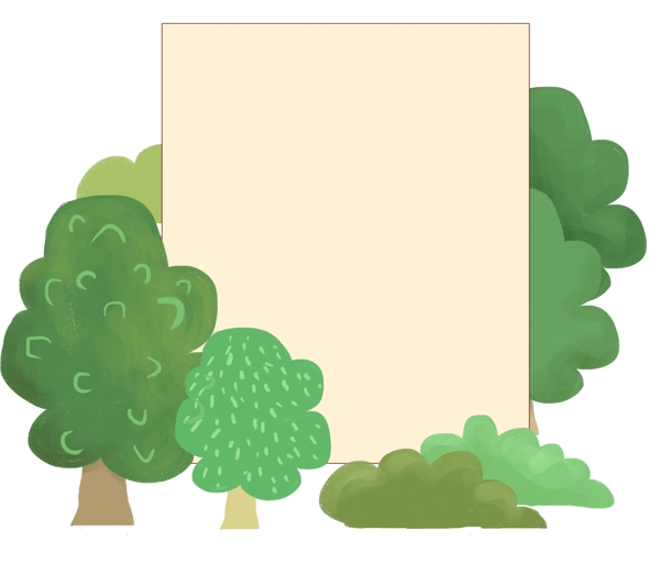 植物森林装饰边框