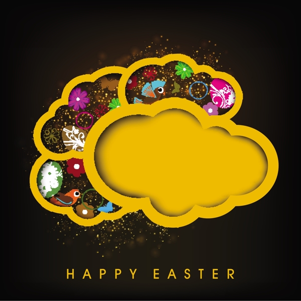 祝復(fù)活節(jié)彩蛋的背景或卡