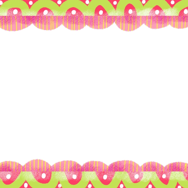 粉色春天边框PNG图片