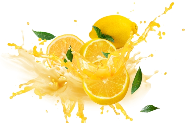 橙汁诱人果汁饮料鲜榨海报素材