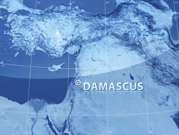 大马士革地图图片