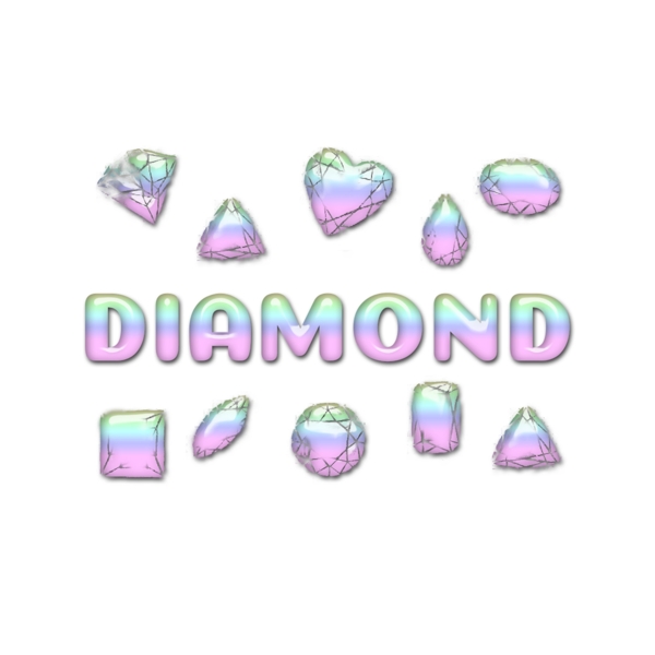 多石与钻石简单字体