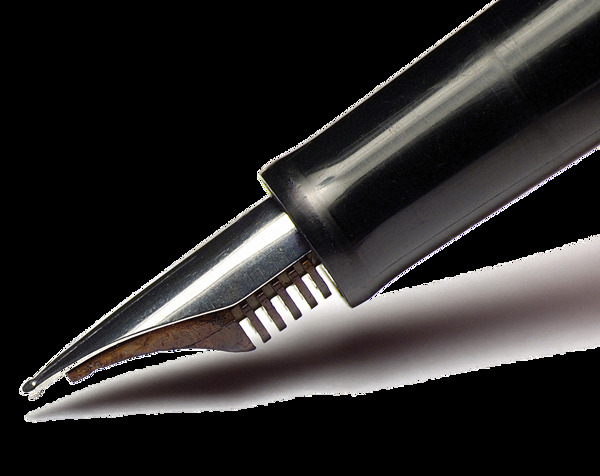 漂亮钢笔笔尖免抠png透明图层素材
