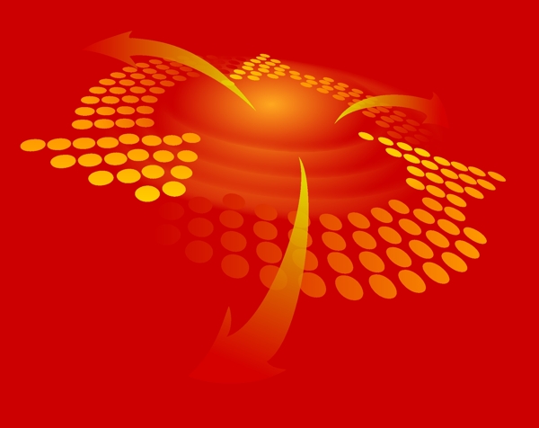 金黃插畫矢量