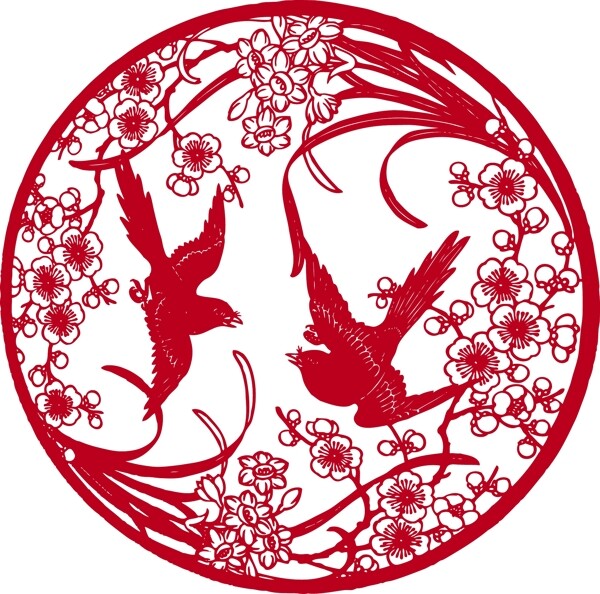梅花剪紙