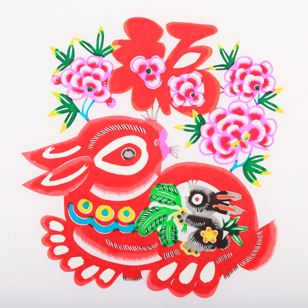 年畫兔圖片
