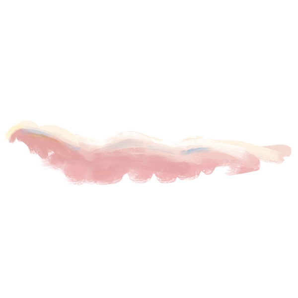 粉色手绘云朵素材